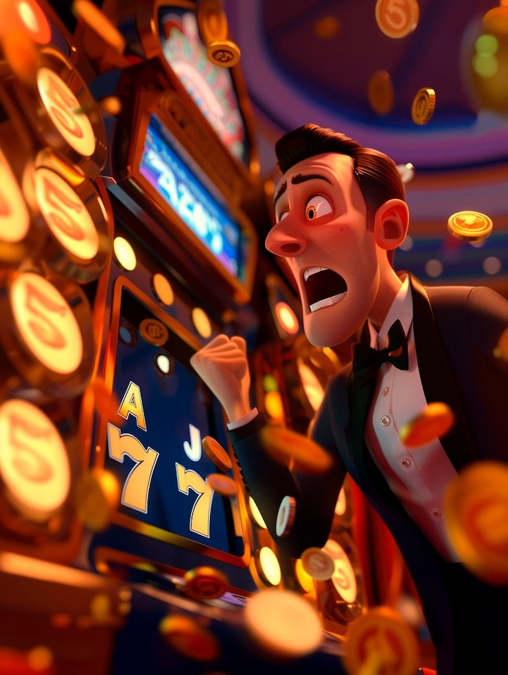 Pengguna membaca panduan deposit dari ponsel